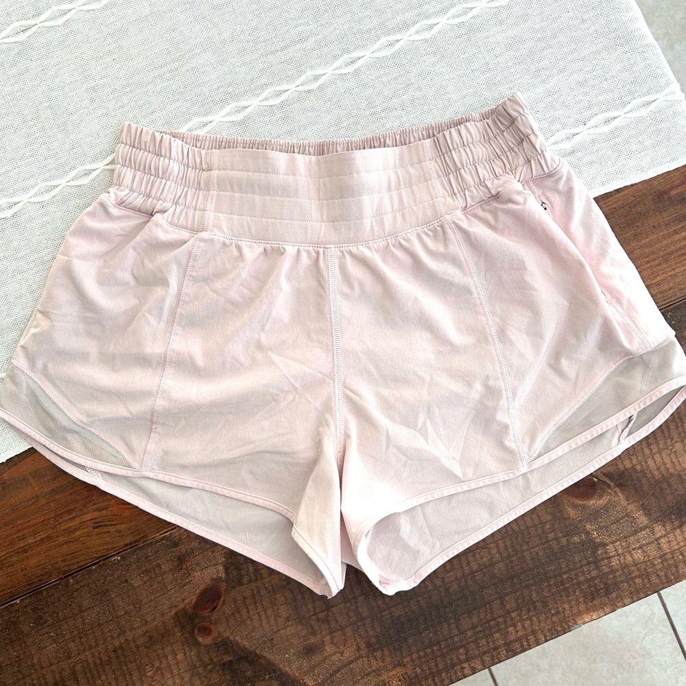 Lululemon Hotty Hot HR Baby Pink Shorts